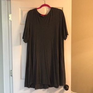Plus Size High Neck Swing Dress